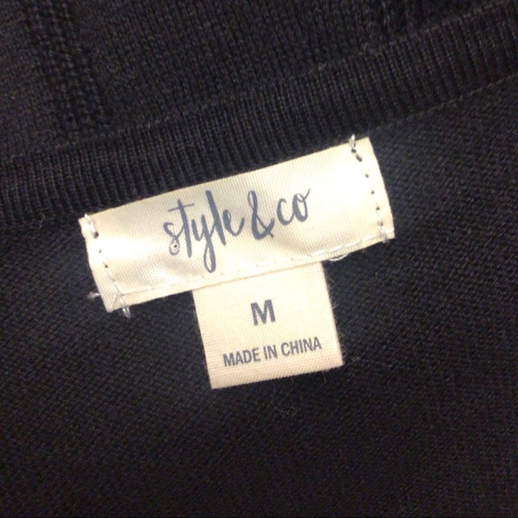 Style & Co Black Sweater - Picture 3 of 4